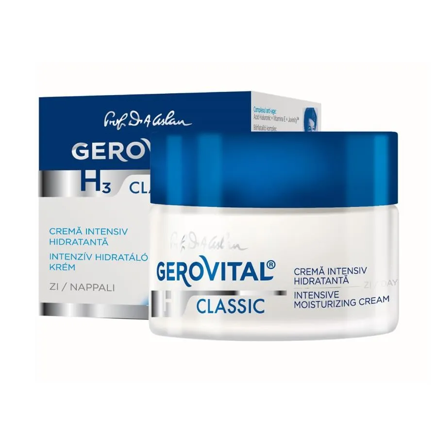 GEROVITAL H3 CLASSIC CREMA INTENS HIDRATANTA DE ZI 50ML