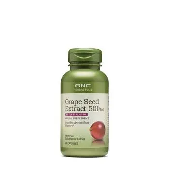 Extract din seminte de struguri 500mg Herbal Plus, 60 capsule, GNC