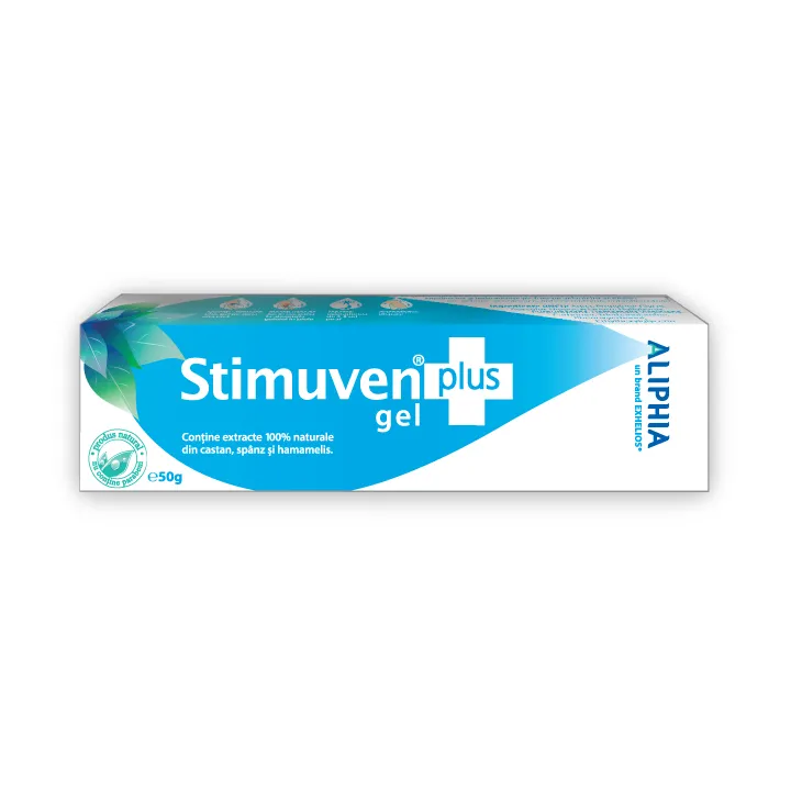 Stimuven Plus, gel Aliphia pentru varice, 60 g, Exhelios