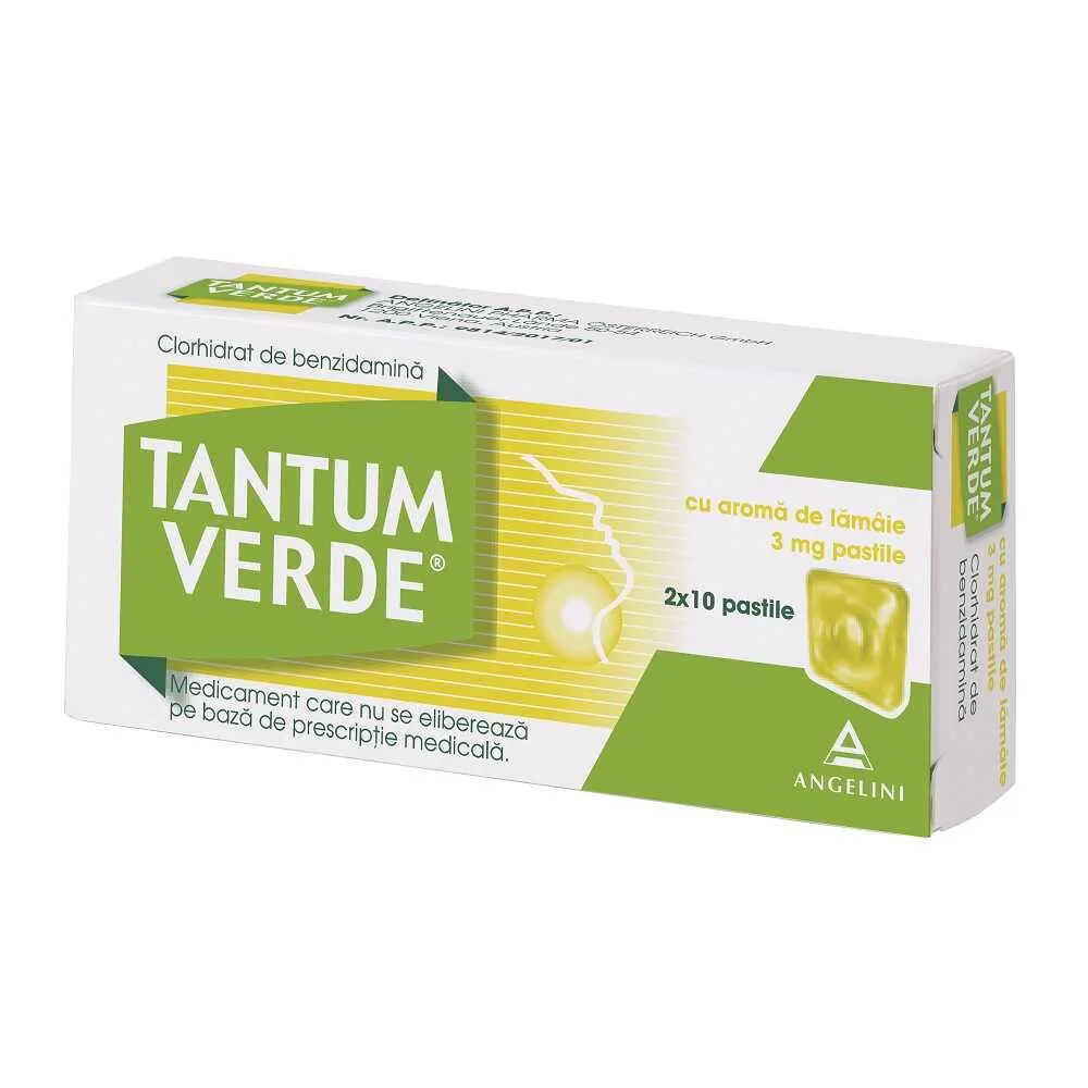 Tantum Verde Lamaie 3 mg x 20 comprimate de supt (Angelini)