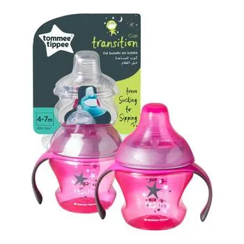Cana de tranzitie roz 4-7 luni, 150ml, Tommee Tippee
