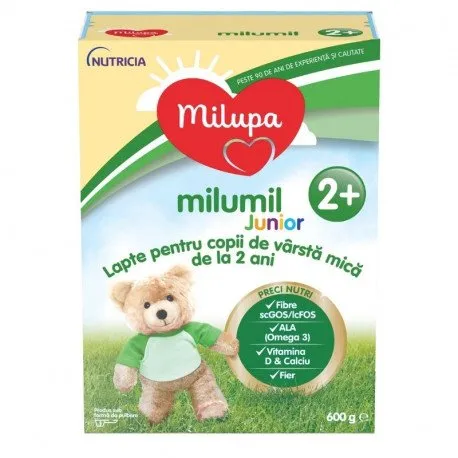 Lapte praf Milupa Milumil Junior, 600 g, de la 2 ani