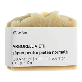 Sapun natural pentru pielea normala din arborele vietii, 130g, Sabio