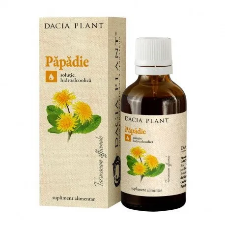 DACIA PLANT Tinctura papadie, 50 ml sustine secretiile digestive
