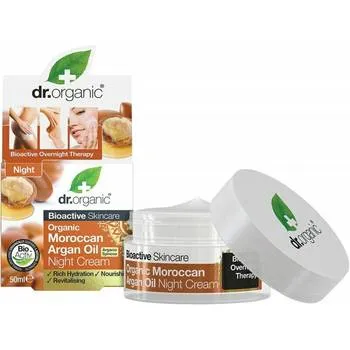 Dr.Organic Maroccan Argan Crema de noapte, 50ml