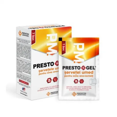 PrestoGel servetele umede, 7 bucati