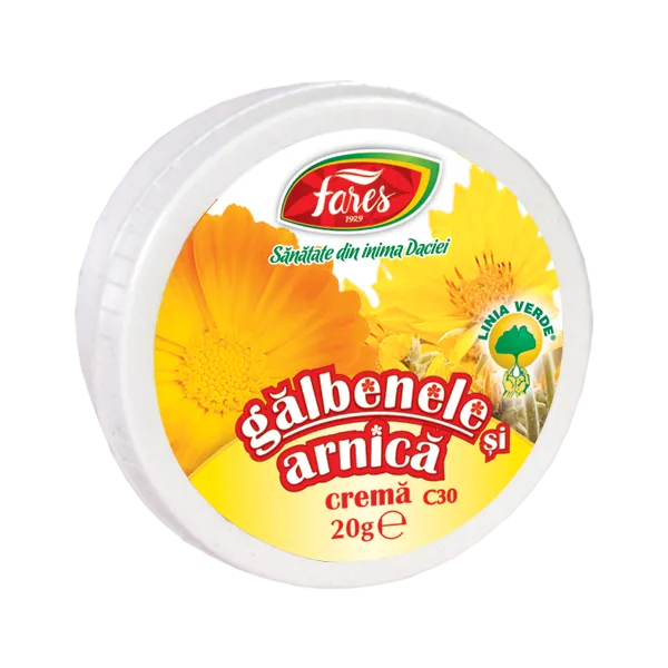 Fares Crema Galbenele si Arnica x 20g