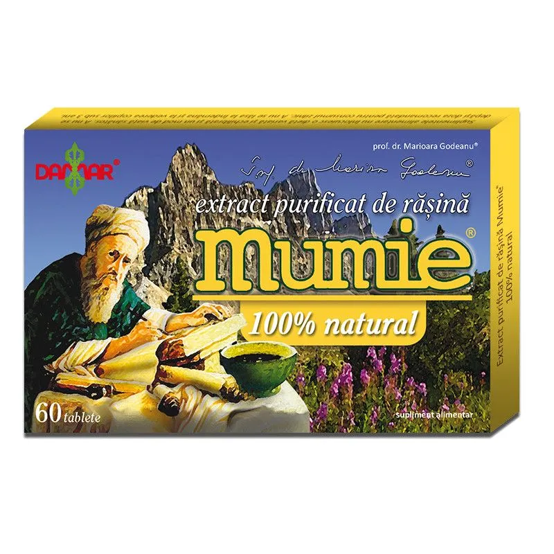 Mumie extract purificat de rasina 60cp (Damar)