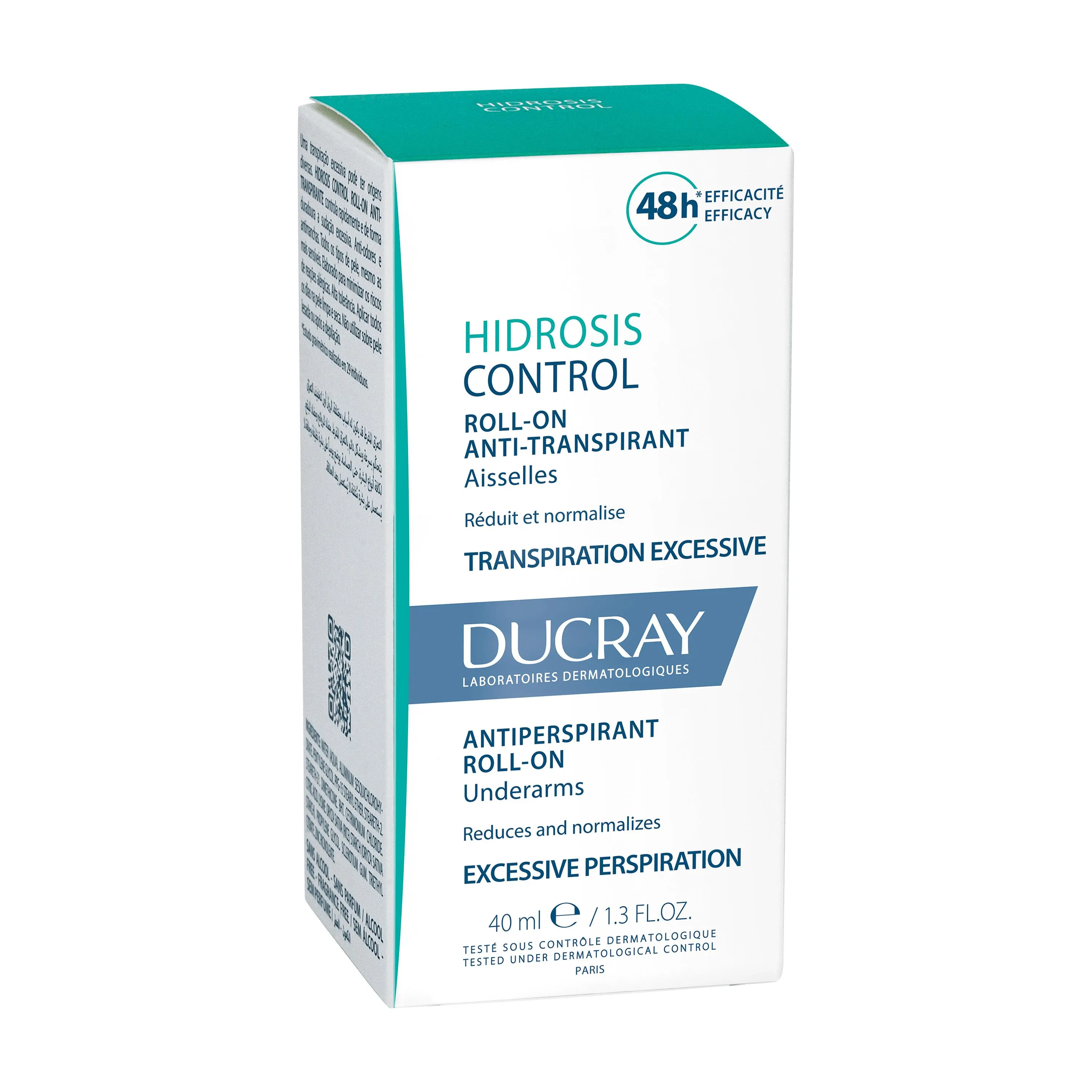 Ducray Hidrosis Control roll-on anti-perspirant 40 ml