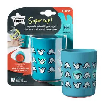 Cana No Knock Small Verde 6 luni+, 190ml, Tommee Tippee