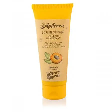 Scrub de fata Apiterra, 75 ml, Apicola Pastoral Georgescu
