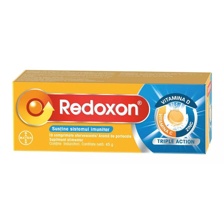 REDOXON TRIPLE ACTION X 10 COMPRIMATE EFERVESCENTE