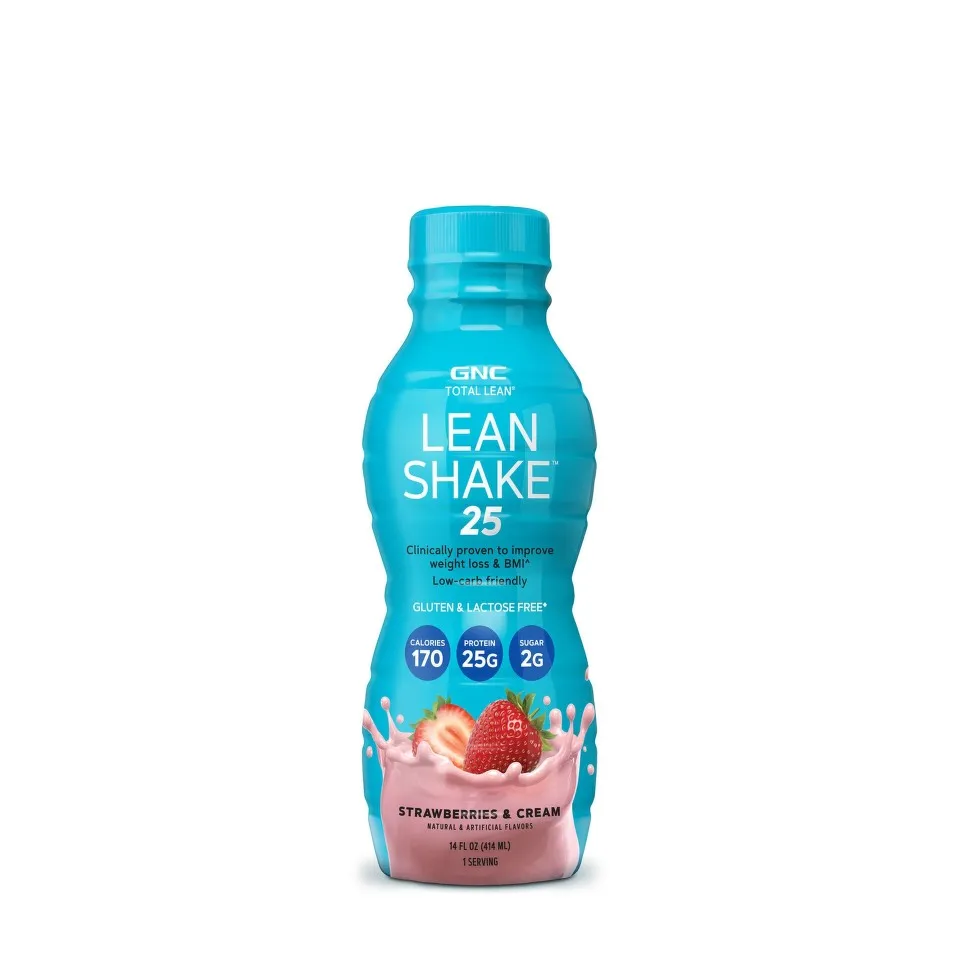 GNC TOTAL LEAN SHAKE BOTTLE STRAWBERRY X 414 ML