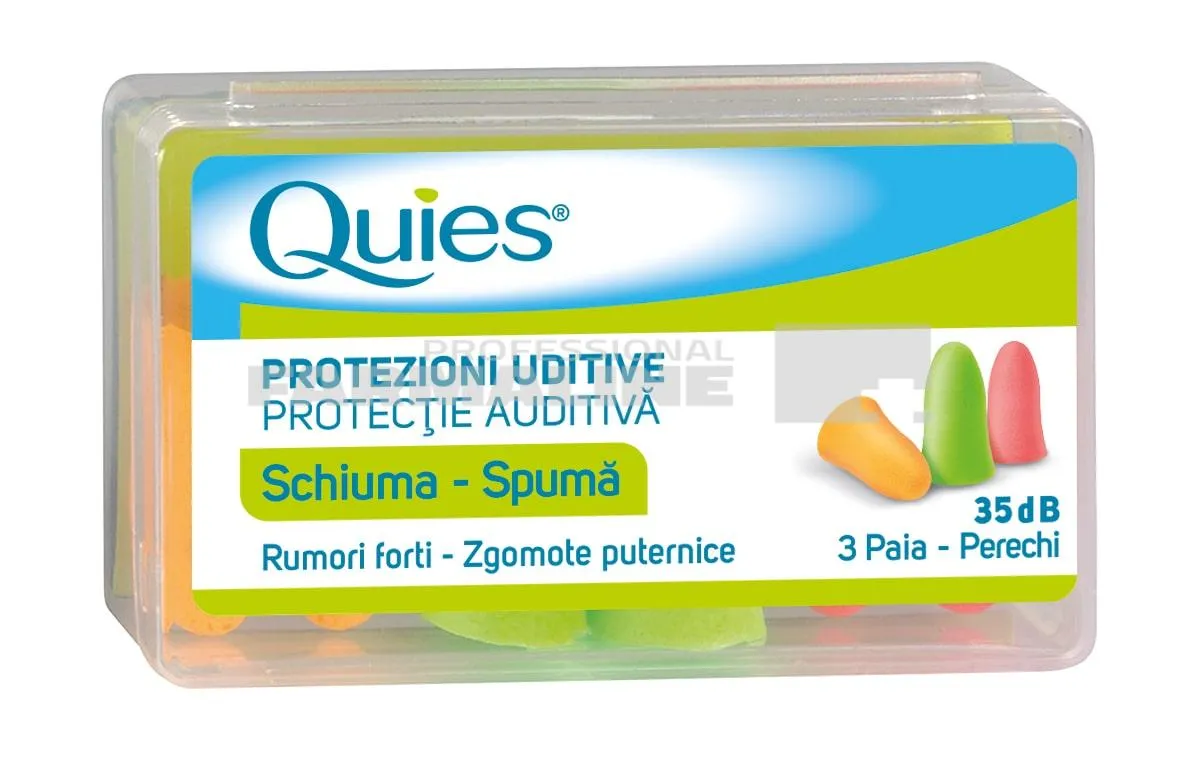 Quies Dopuri de spuma pentru urechi 6 bucati