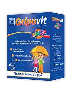 Zdrovit Gripovit Junior 10 plicuri
