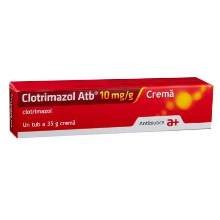 Clotrimazol crema ATB, 10 mg/g, 35 g, Antibiotice SA