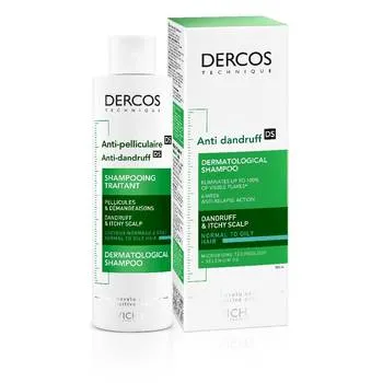 Sampon anti-matreata pentru par normal-gras, 200ml, Dercos
