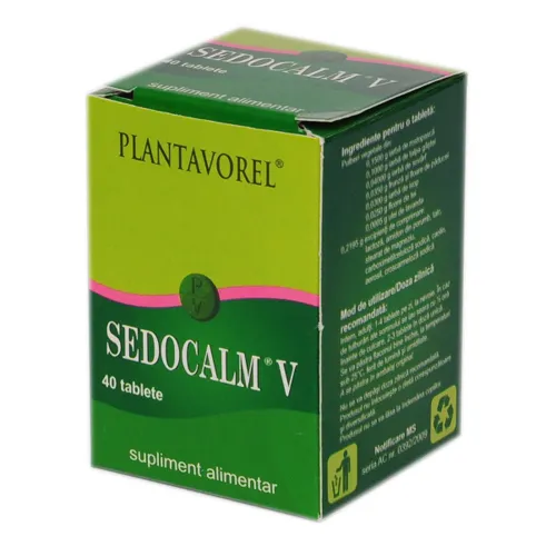 Sedocalm V, 40 tablete, Plantavorel