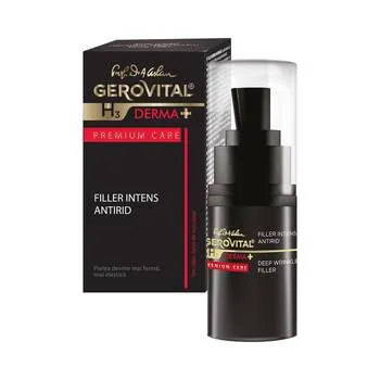 Filler intens antirid H3 Derma+ Premium Care, 15ml, Gerovital