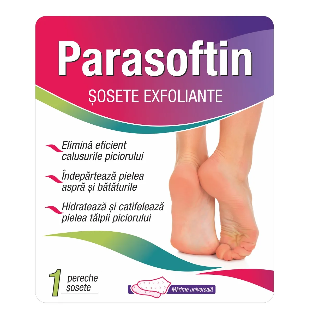 Parasoftin sosete exfoliante , 1pereche