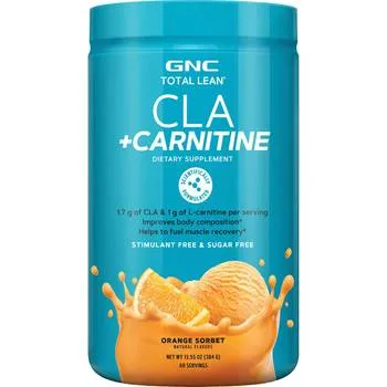 Acid linoleic conjugat si carnitina CLA + Carnitine Total Lean, 384g, GNC