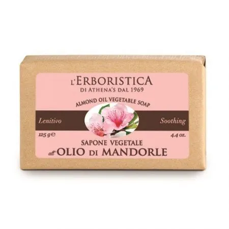 Sapun vegetal cu ulei de migdale dulci, 125 g, L'Erboristica