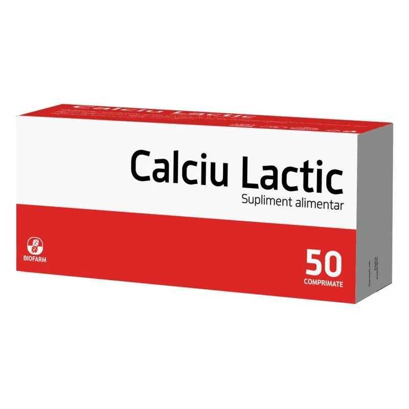 BIOFARM CALCIU LACTIC 50 COMPRIMATE