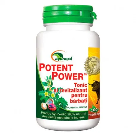 Potent Power- supliment pentru potenta, 100 tablete