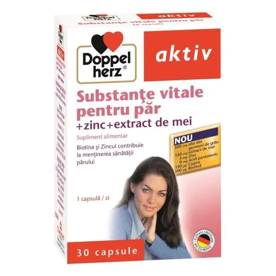 DOPPELHERZ AKTIV SUBSTANTE VITALE PENTRU PAR 30 CAPSULE