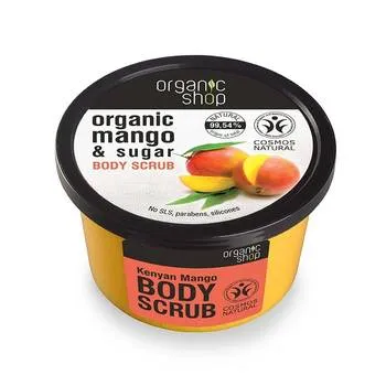 Scrub de corp Kenyan Mango, 250ml, Organic Shop