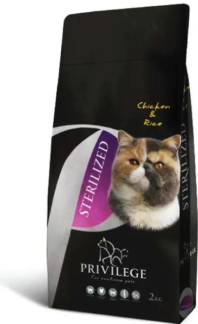Privilege Cat Sterilised - Pui & Orez - Hrana uscata super-premium - 2kg