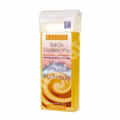 KARAVER CEARA DEPILATOARE ROLL-ON WS CAP MARE CU AROME NATURALE DE LAPTE CU MIERE 100ML