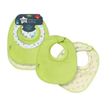 Set bavete verzi Dribble Catcher 4 luni+, 2 bucati, Tommee Tippee