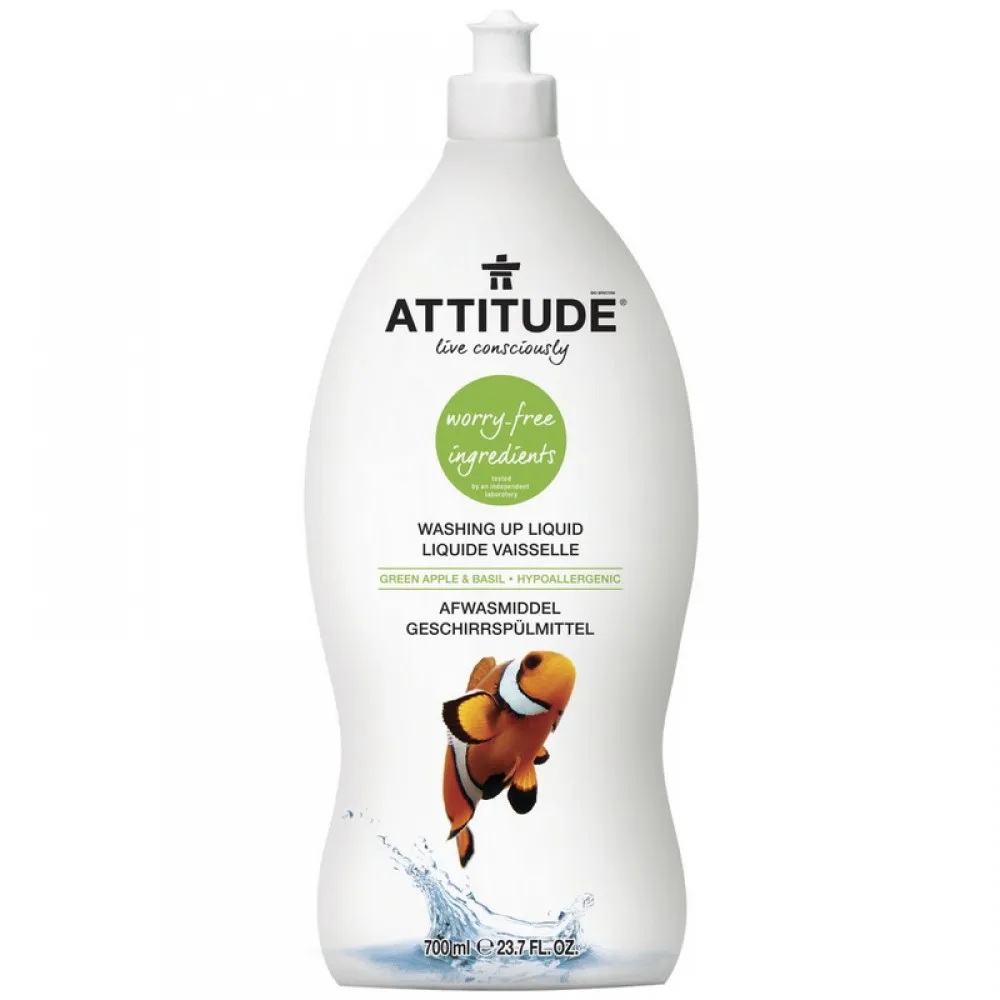 Lichid de spalat vase, mar verde si busuioc (700 ml), Attitude