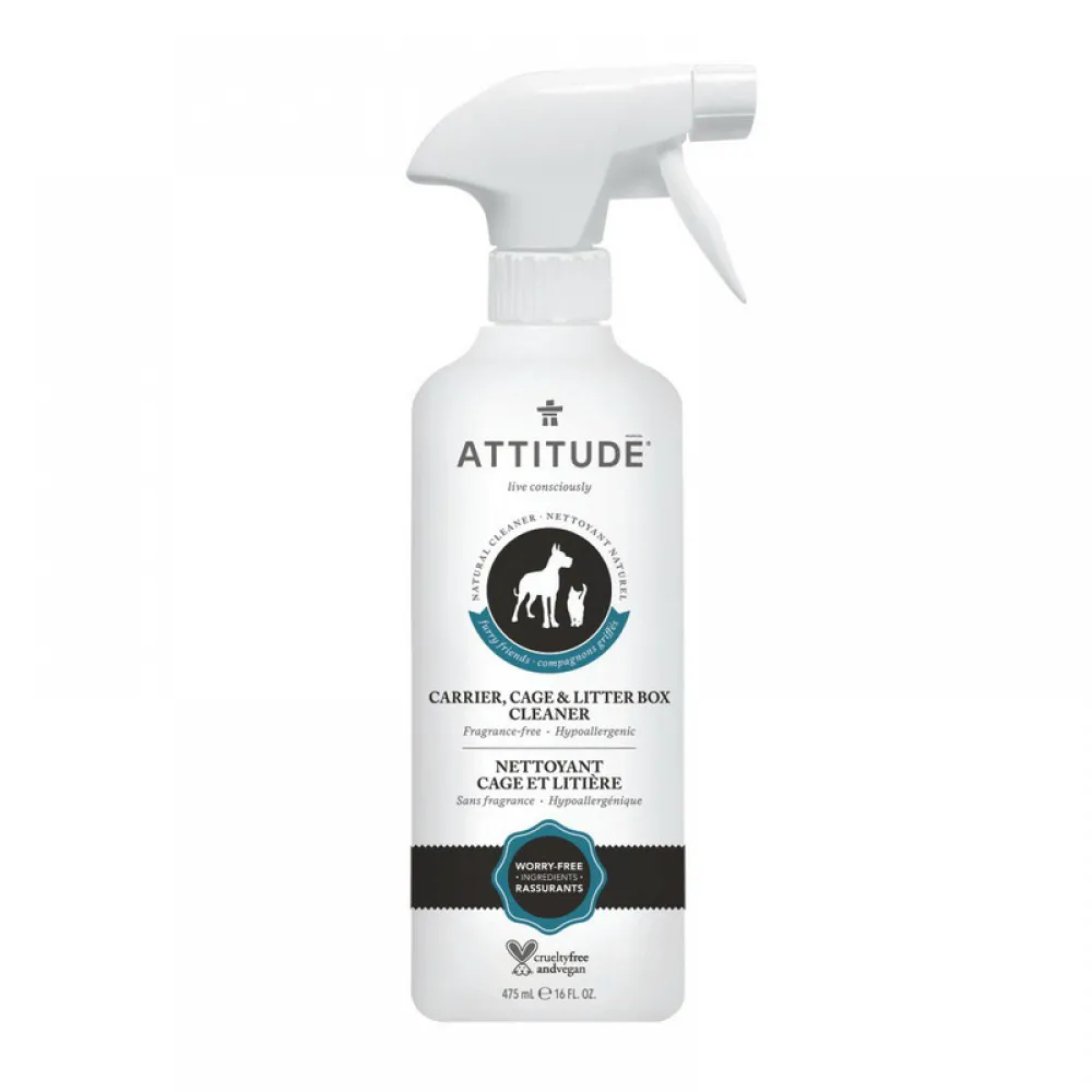 Solutie naturala pentru curatarea custii (475 ml), Attitude