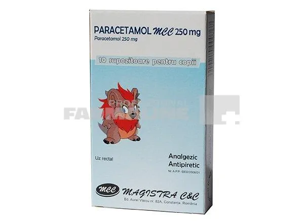 Paracetamol Mcc 250 mg 10 supozitoare