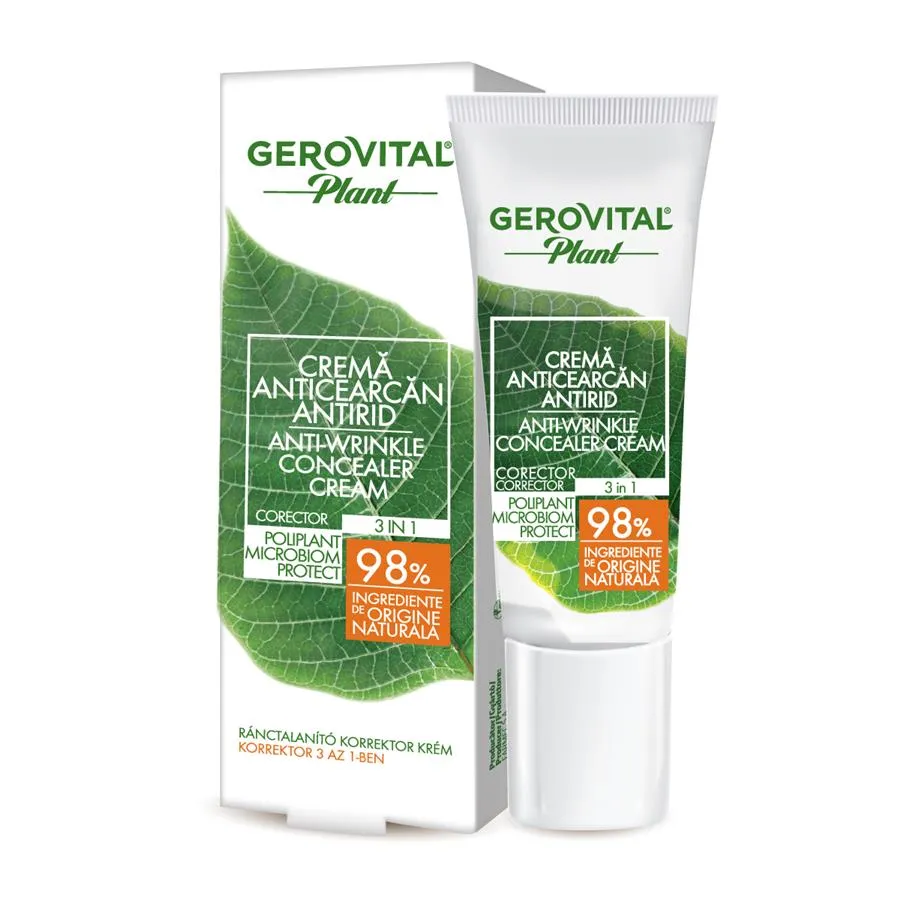 Crema antirid si anticearcan Microbiom Protect, 15 ml, Gerovital Plant 190