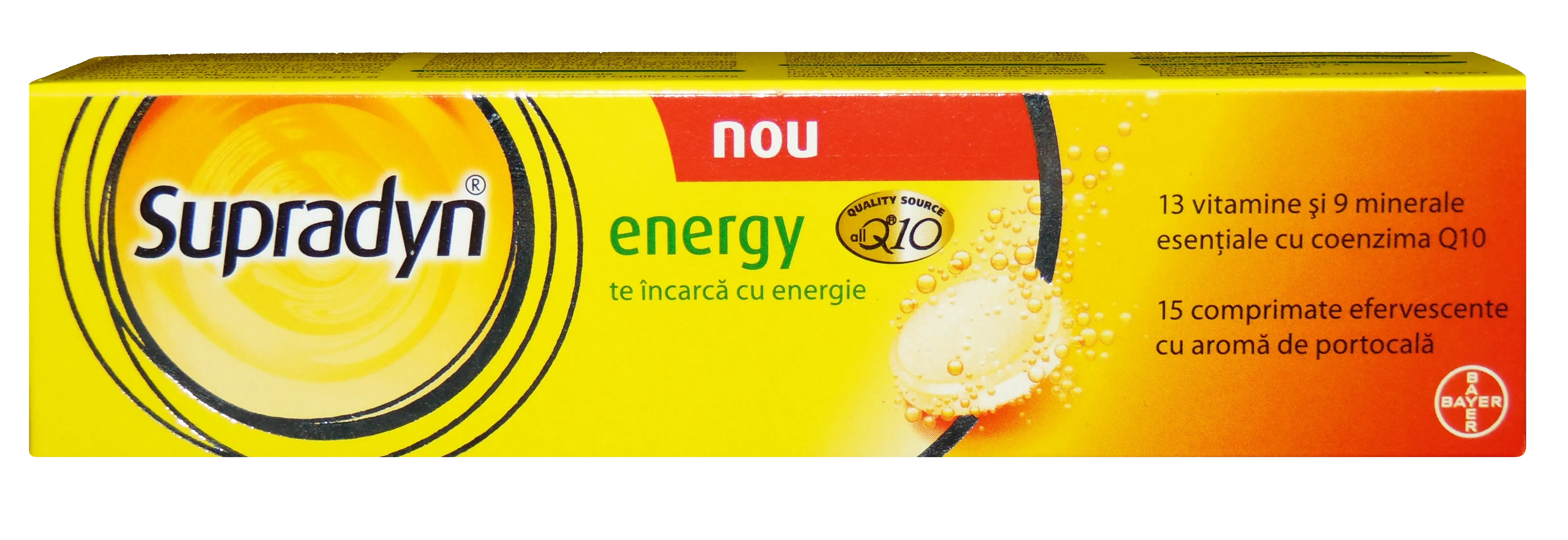 Supradyn Energy Coenzima Q10 x 15 comprimate efervescente