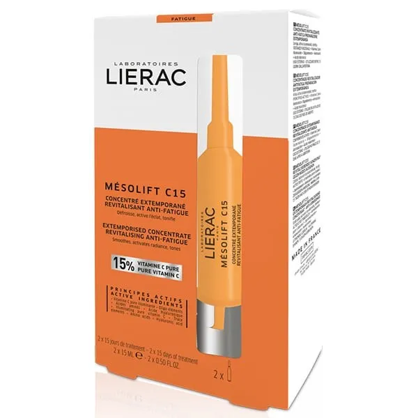 LIERAC MESOLIFT C15 CONCENTRAT REVITALIZANT ANTIOBOSEALA 2X15ML LL10131A10290