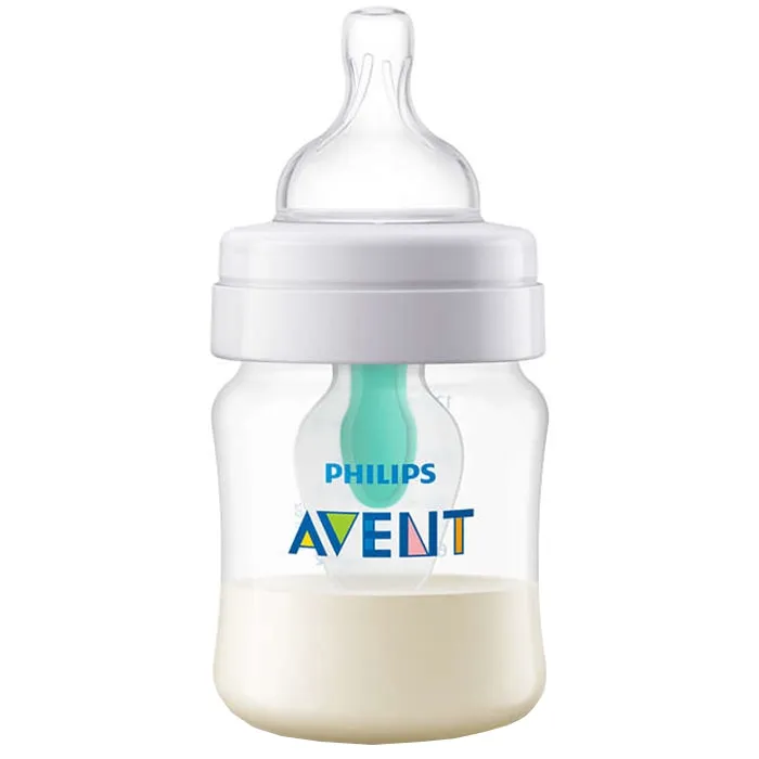 AVENT Biberon PP Anti-colic, SCF810/14, 125 ml, Tetina debit lent, +0 luni