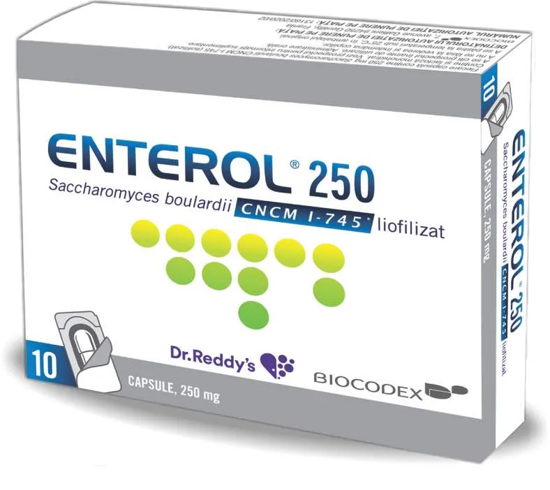 ENTEROL 250MG 10 CAPSULE BIOCODEX