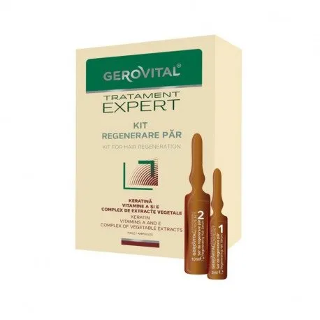 Gerovital Tratament Expert - Kit regenerare par fiole