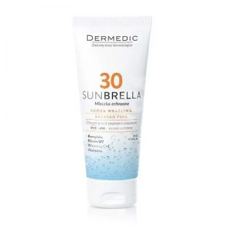 Lapte pentru protectie solara SPF 30 Sunbrella, 200 g, Dermedic