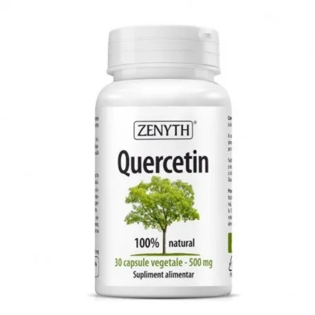 Quercetin 500 mg, 30 capsule, afectiuni respiratorii