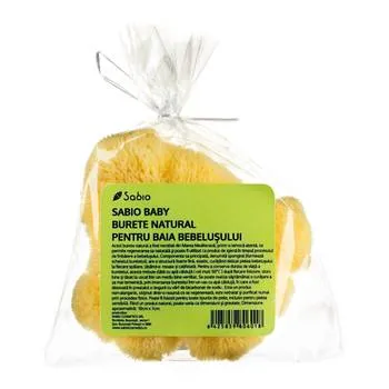 Burete natural pentru baia bebelusului, 8g, Sabio