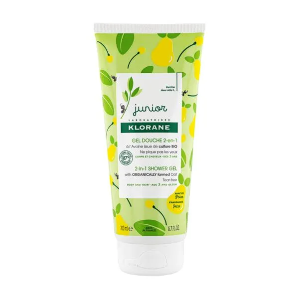 Klorane Junior Gel de dus cu aroma de pere 200ml