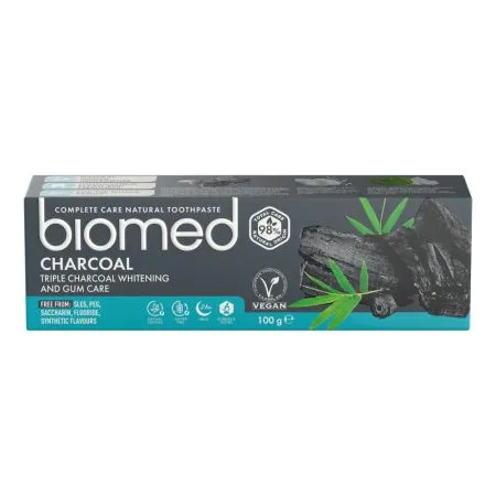 Pasta de dinti Charcoal, 100 g, Biomed