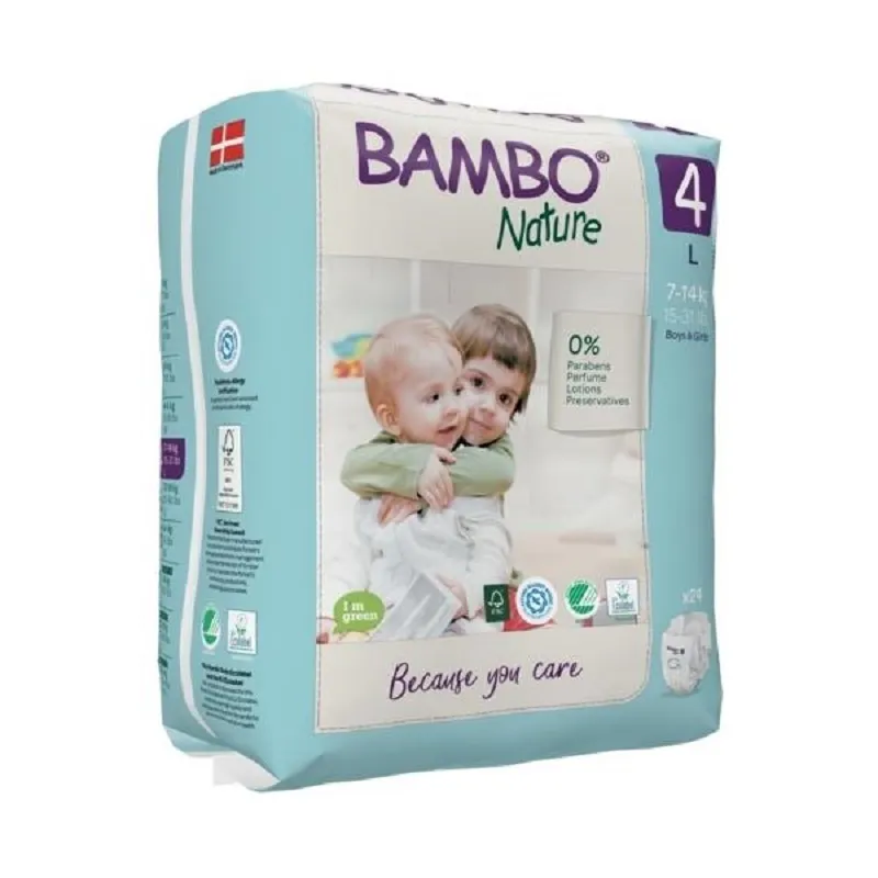 Bambo Nature scutece nr 4 (7-14kg) x 24 buc