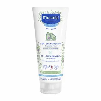 Gel de curatare 2 in 1 par si corp, 200ml, Mustela