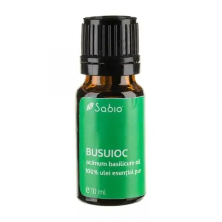 Ulei 100% pur esential Busuioc, 10 ml, Sabio